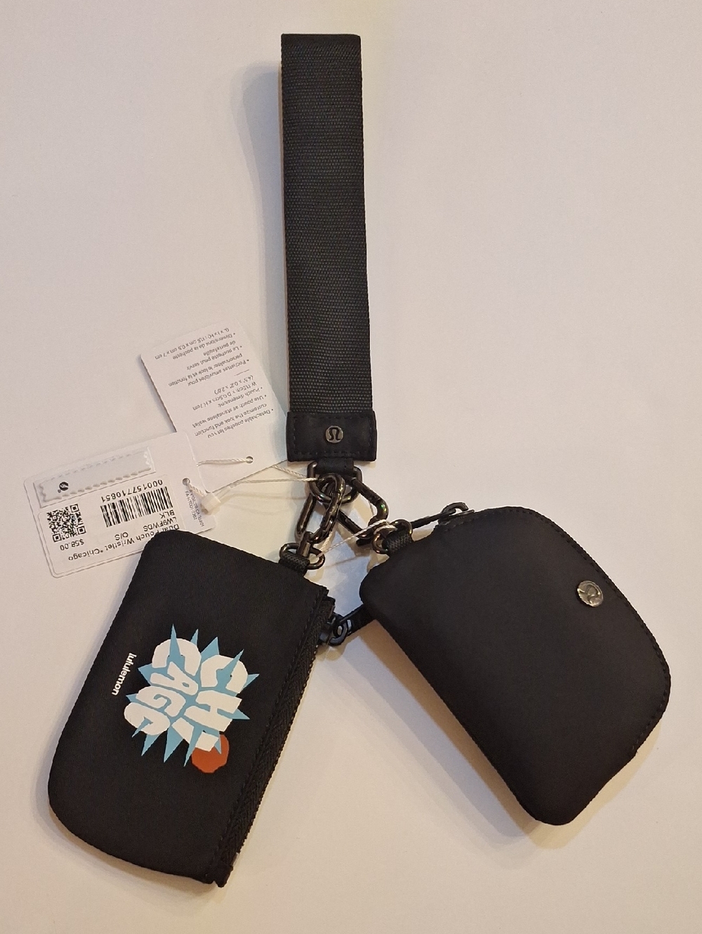 NWT Lululemon Dual Pouch Wristlet Chicago